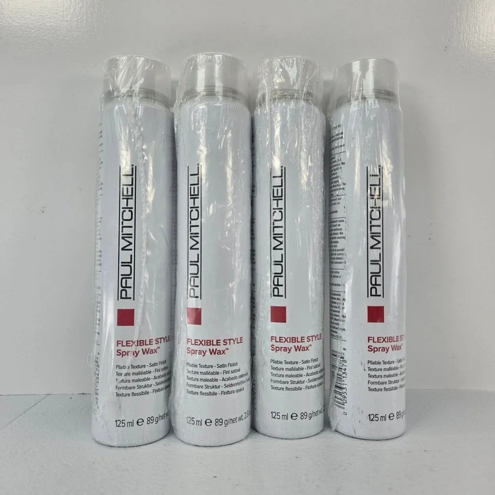 Lot of 4 Paul Mitchell Flexible Style Spray Wax 2.8oz Ea 125 ml Satin Finish New